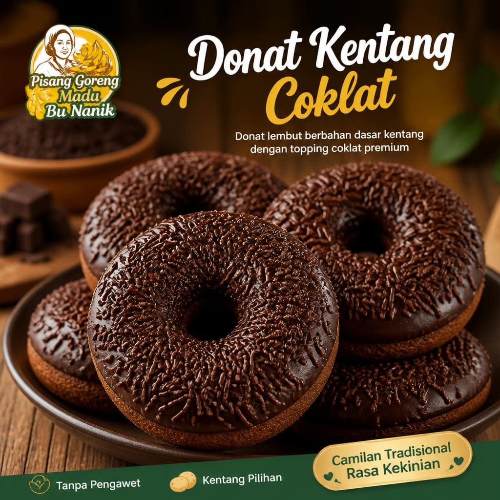 Donat Kentang Coklat Bu Nanik